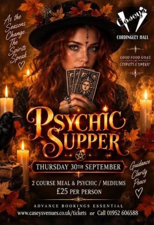 2027 Thursday 30th September Psychic Supper