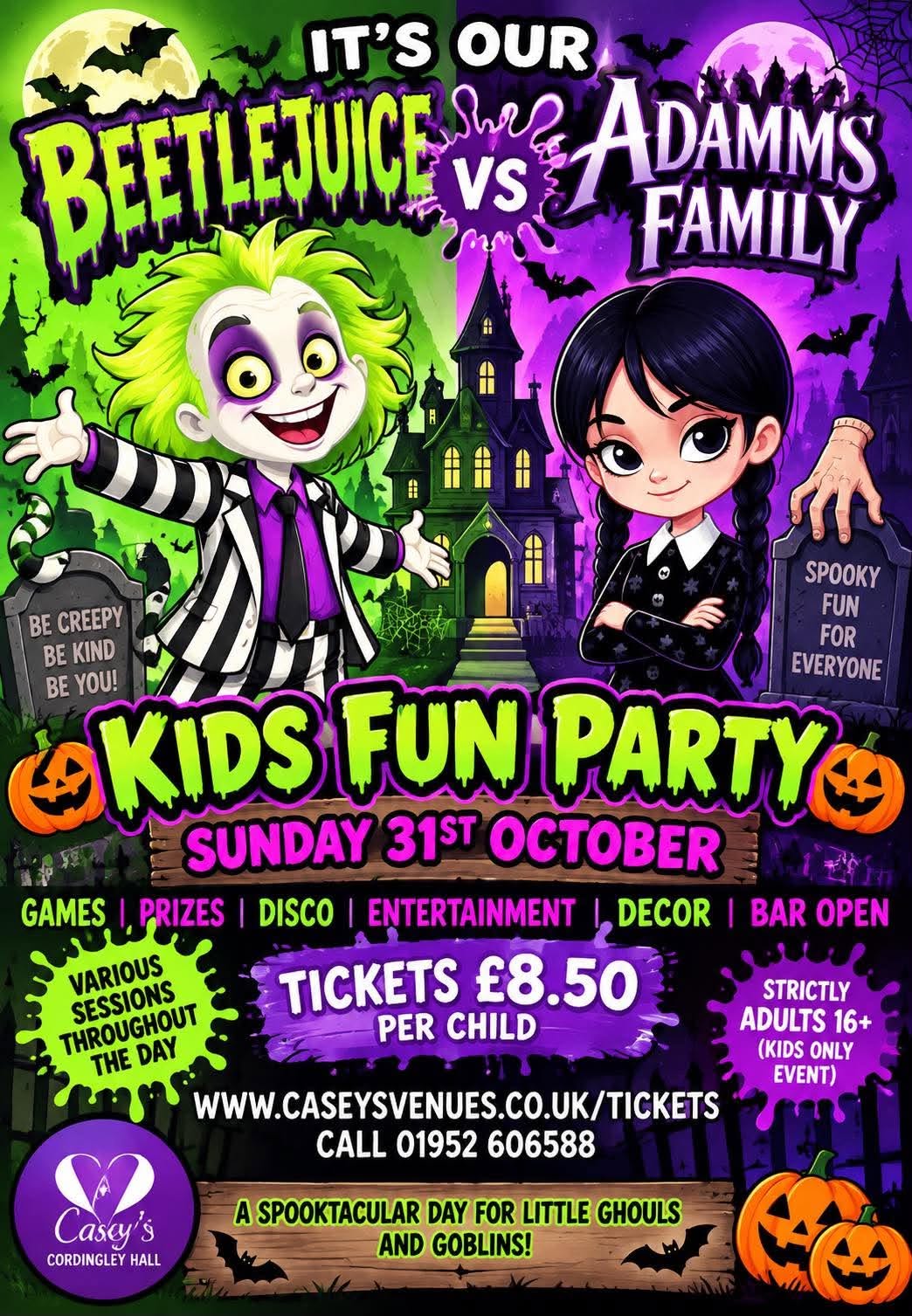 2027 Sunday 31st October Ghostbusters Family Halloween late Session 6.30pm-8pm